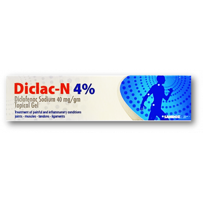 DICLAC - N 4% ( DICLOFENAC SODIUM 40 MG / GM ) TOPICAL GEL 30 GM